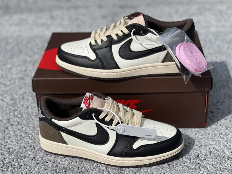 Travis Scott x AJ 1 Low OG SP Dark Mocha Shoes Sneakers - nk0002022 - Image 4