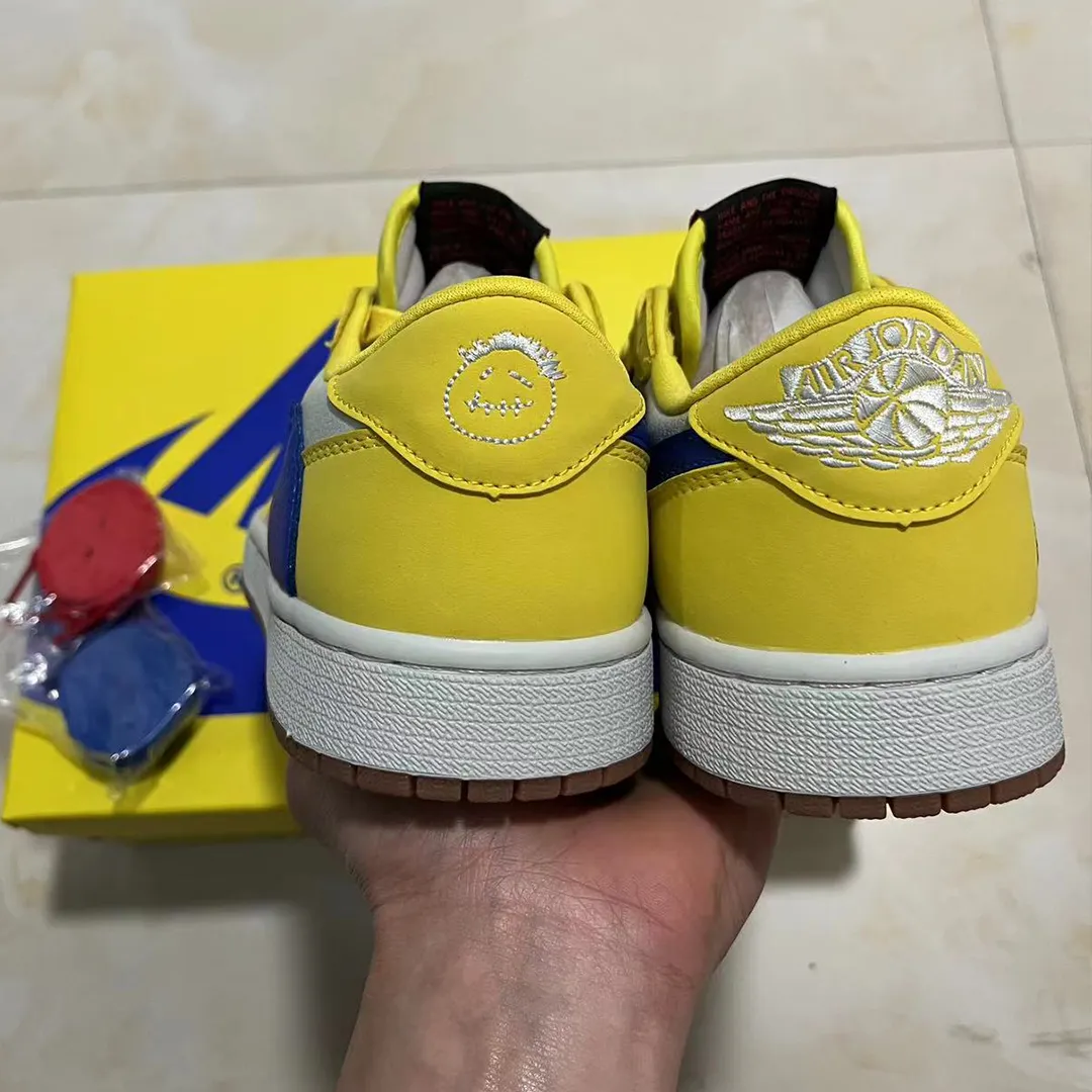 Travis Scott x AJ 1 Low OG Canary/Elkins Shoes Sneakers - nk0003839 - Image 9