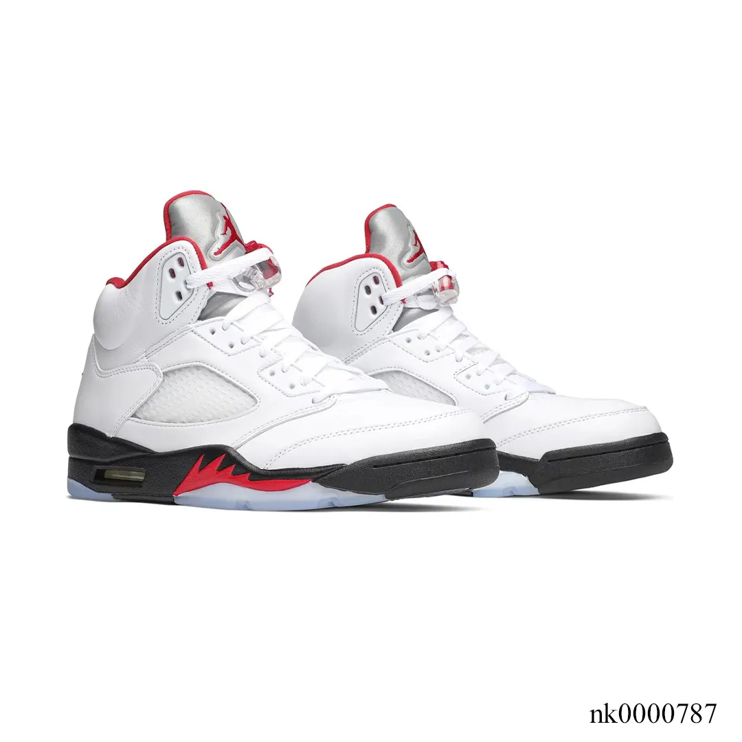 AJ 5 Fire Red Silver Tongue (2020) Shoes Sneakers - nk0000787 - Image 3