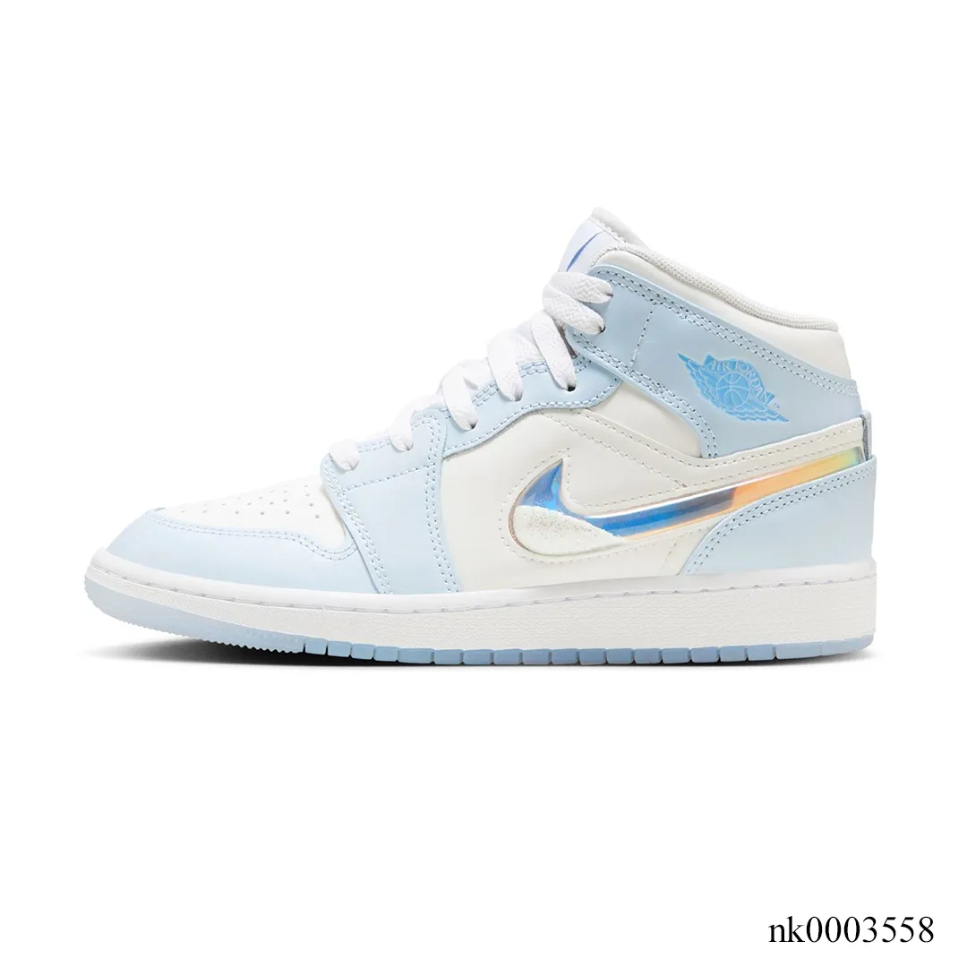 AJ 1 Mid SE Glitter Swoosh Shoes Sneakers - nk0003558 - Image 2