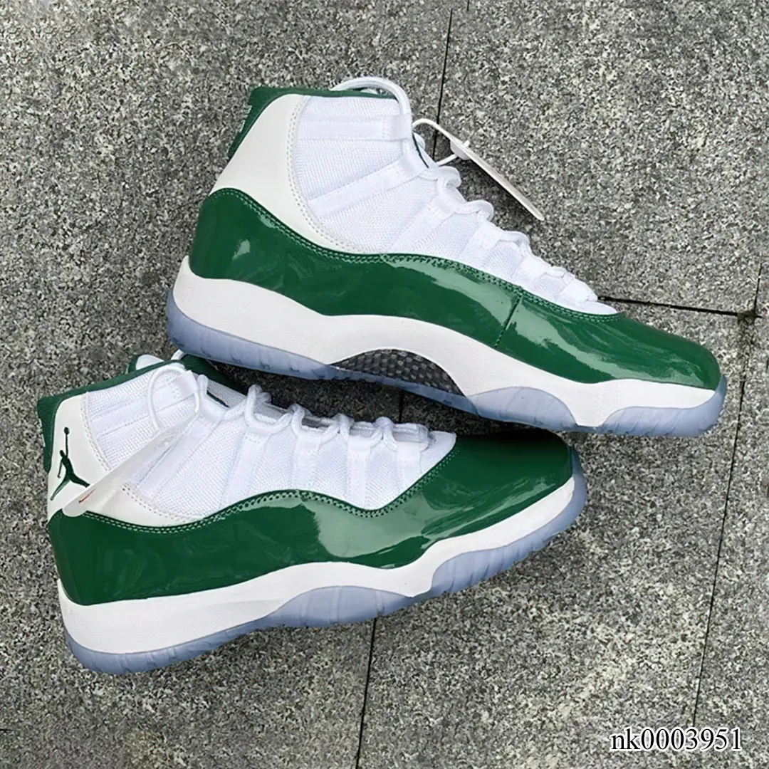 AJ 11 White Green Shoes Sneakers - nk0003951 - Image 8