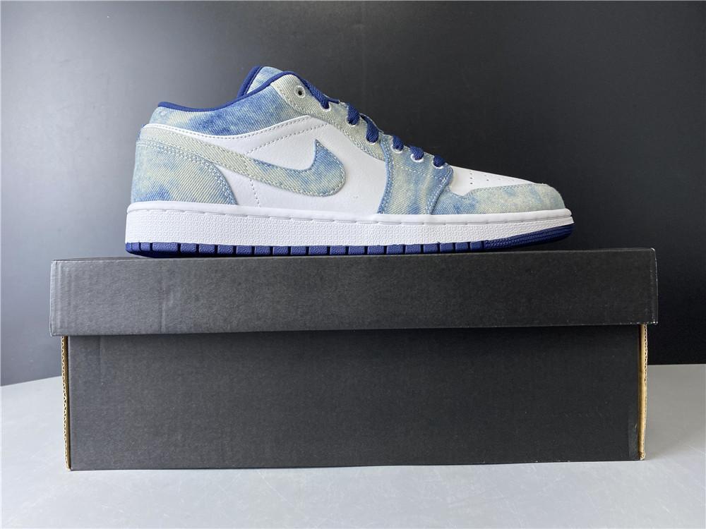 AJ 1 Low SE "Washed Denim" Shoes Sneakers - nk0000756 - Image 10