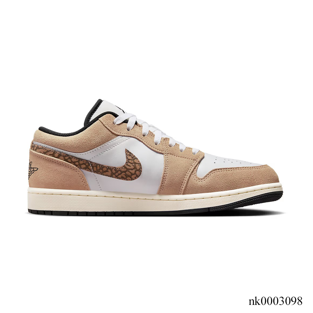 AJ 1 Low Brown Elephant Shoes Sneakers - nk0003098