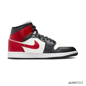 AJ 1 Mid Black Toe Shoes Sneakers - nk0003331