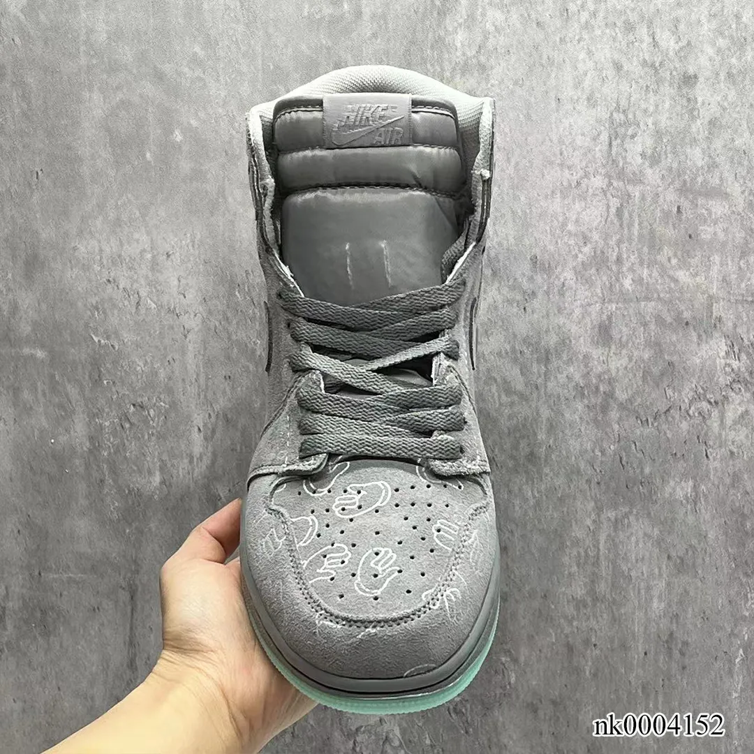 KAWS x AJ 1 High Cool Grey Shoes Sneakers - nk0004152 - Image 3