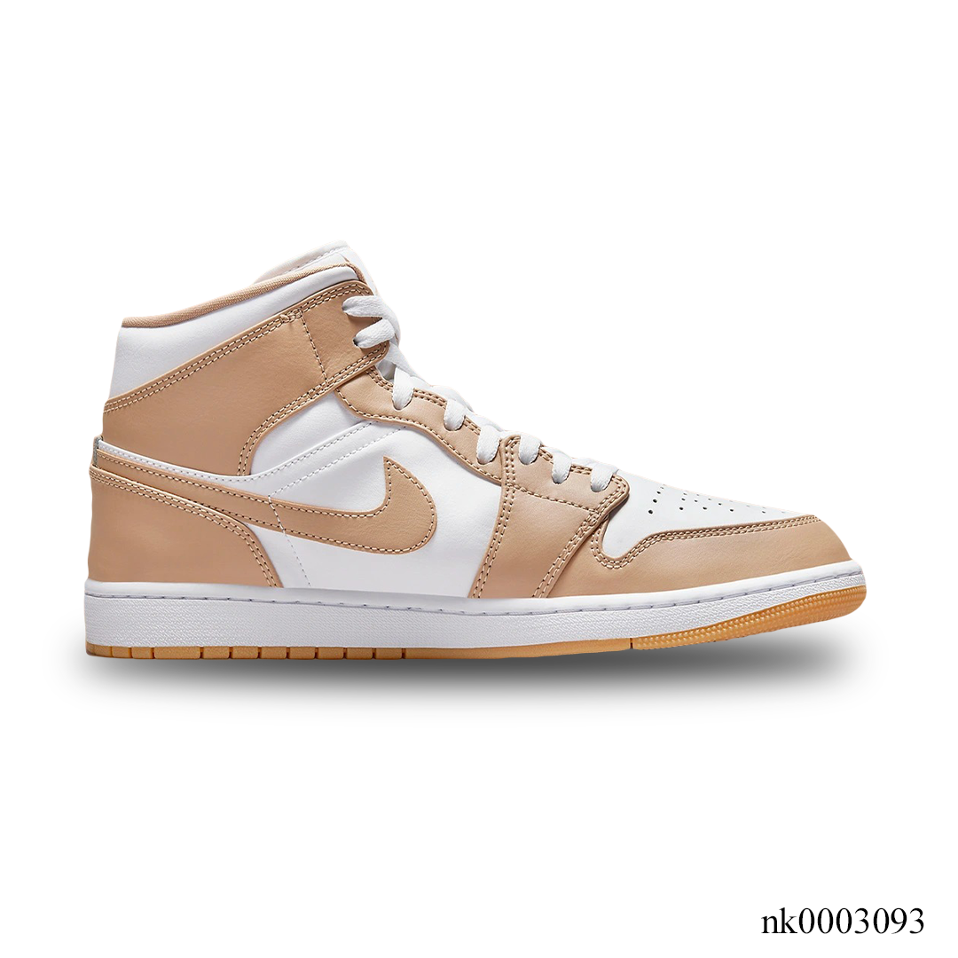 AJ 1 Mid Tan Gum Shoes Sneakers - nk0003093