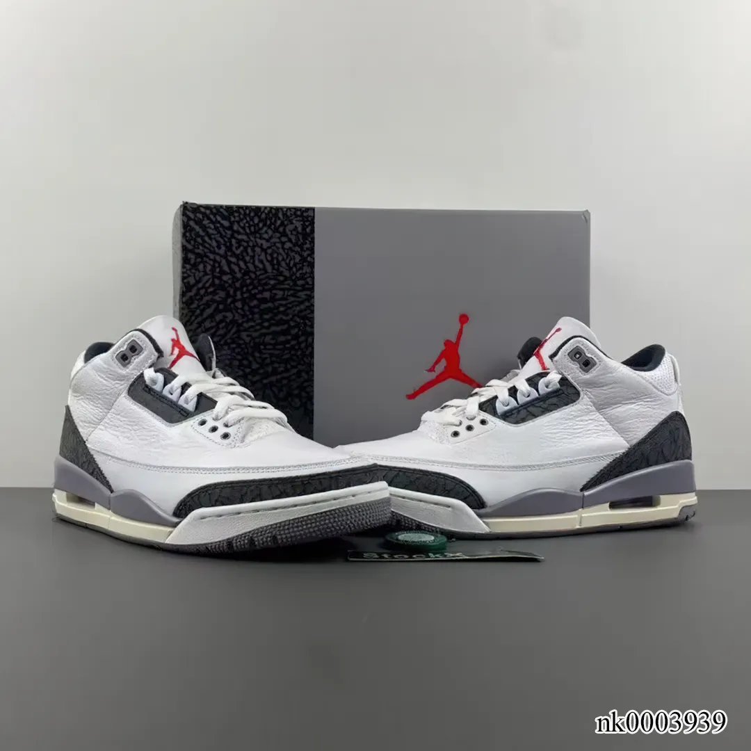 AJ 3 Cement Grey Shoes Sneakers - nk0003939 - Image 9