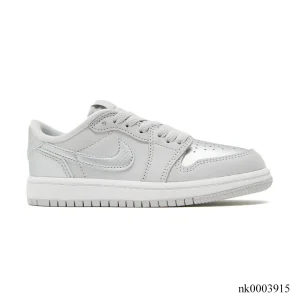 AJ 1 Low OG Metallic Silver Shoes Sneakers - nk0003915