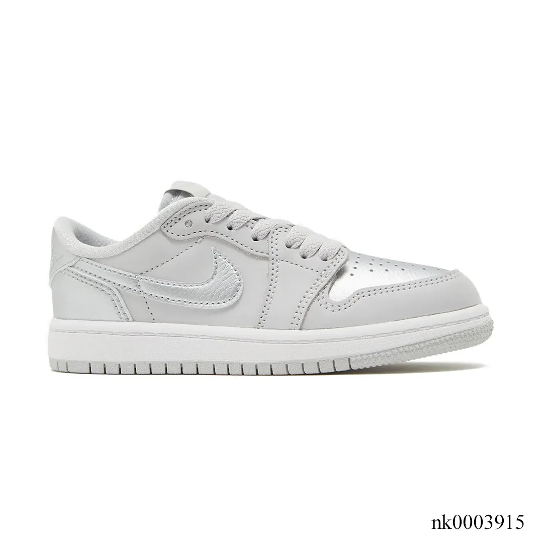 AJ 1 Low OG Metallic Silver Shoes Sneakers - nk0003915