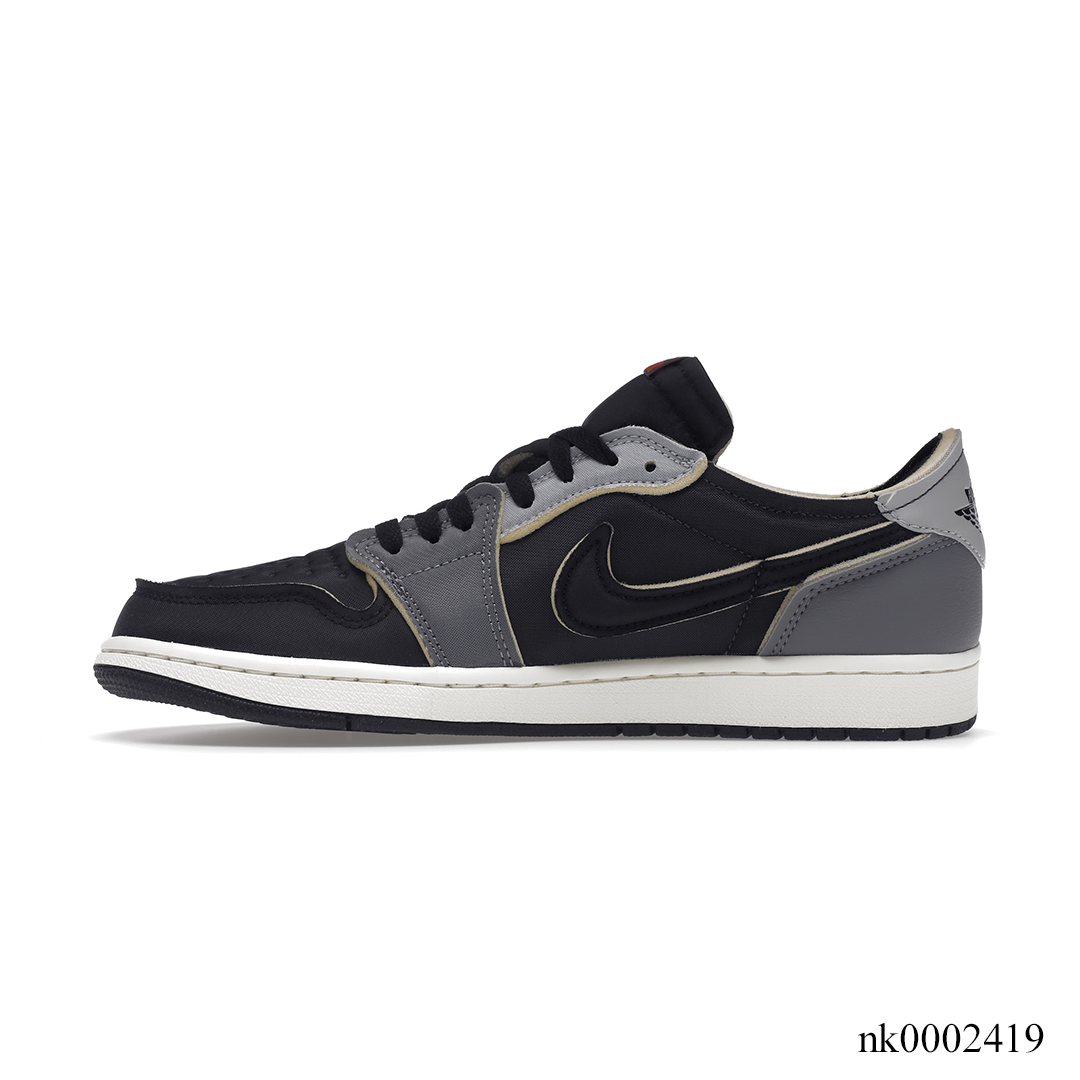 AJ 1 Low OG EX Black Smoke Grey Shoes Sneakers - nk0002419 - Image 2