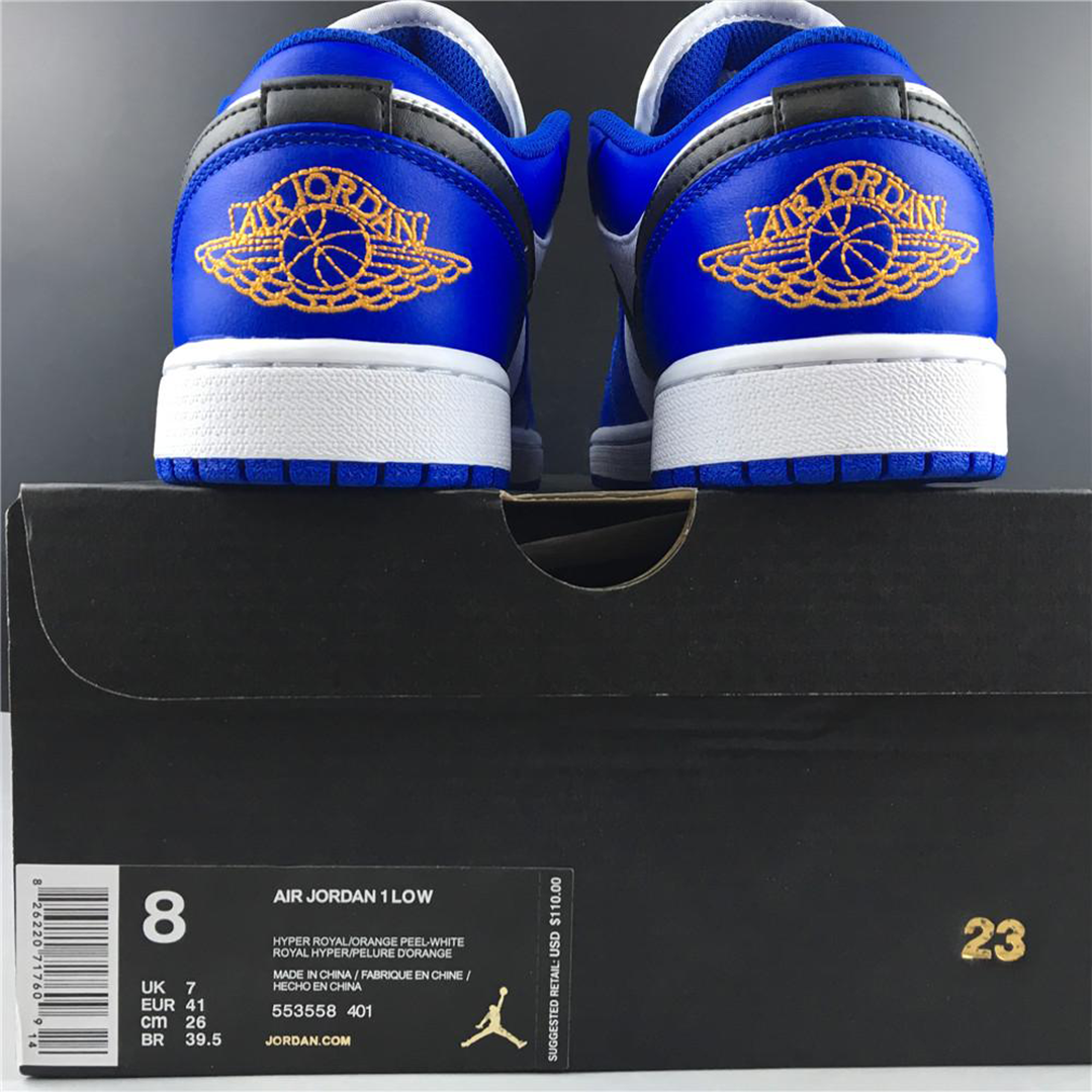 AJ 1 Low Hyper Royal Orange Peel Shoes Sneakers - nk0000141 - Image 11