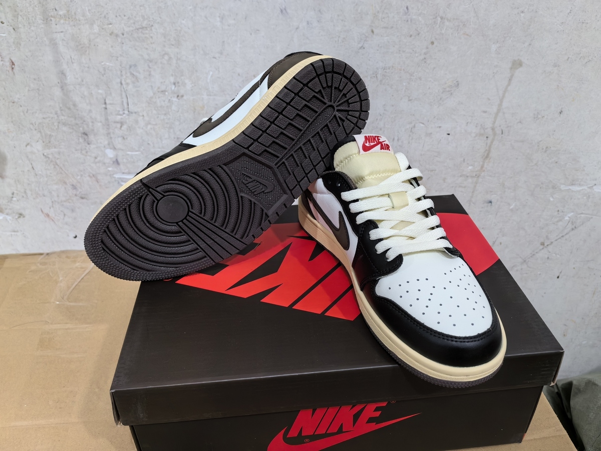 Travis Scott x AJ 1 Low OG SP Dark Mocha Shoes Sneakers - nk0002022 - Image 14