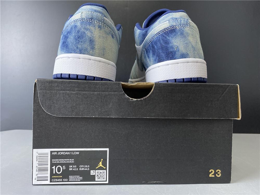 AJ 1 Low SE "Washed Denim" Shoes Sneakers - nk0000756 - Image 11
