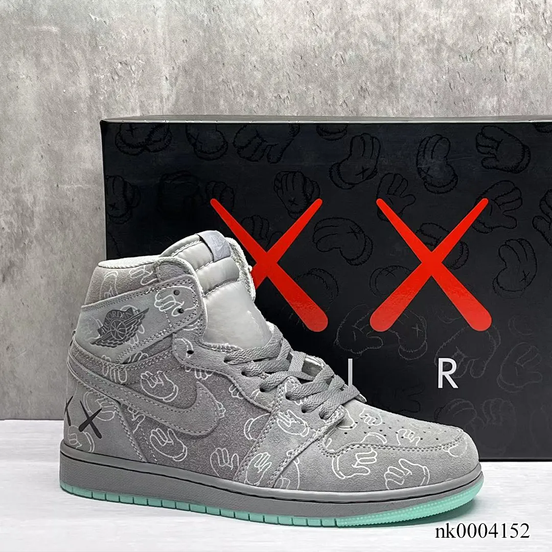 KAWS x AJ 1 High Cool Grey Shoes Sneakers - nk0004152 - Image 7