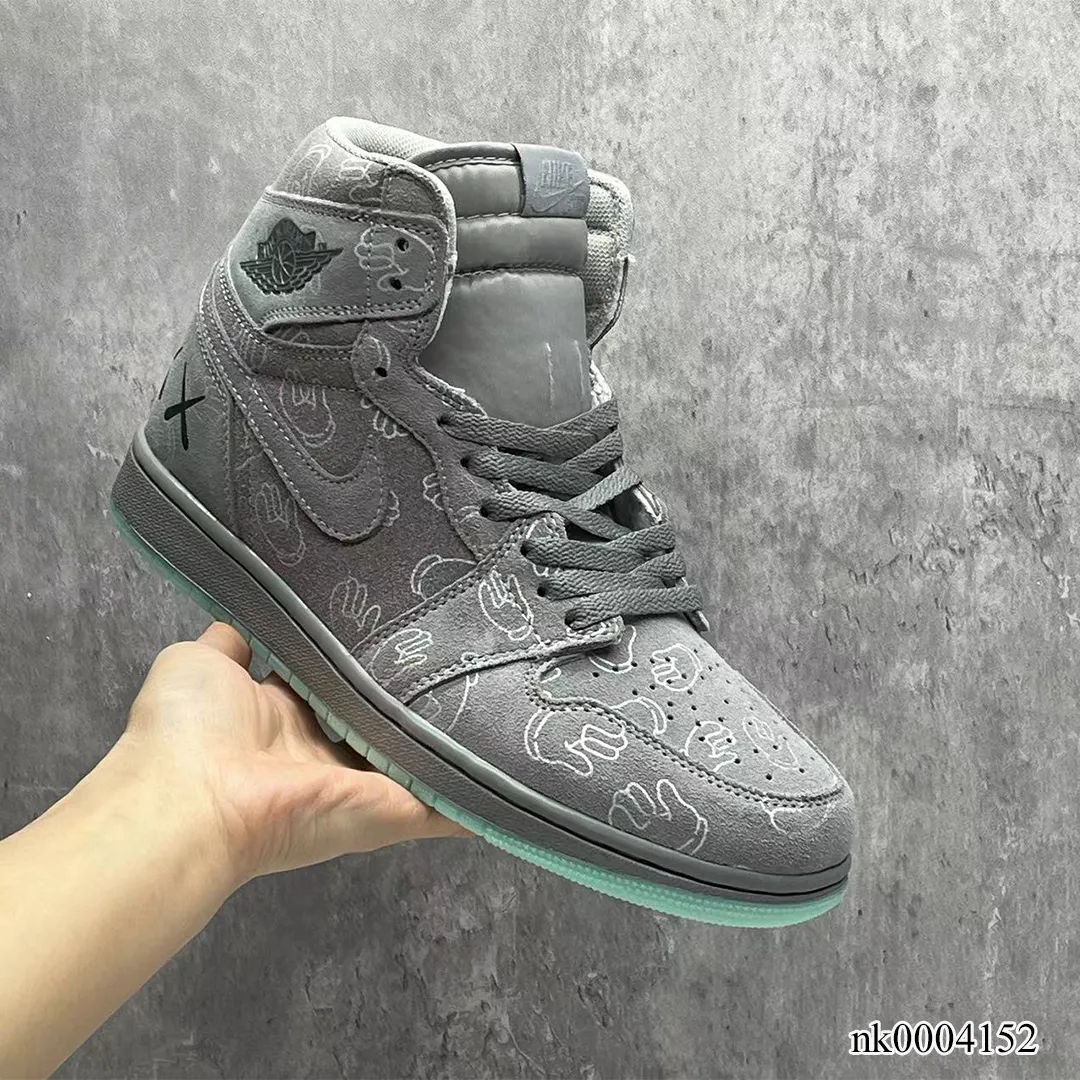 KAWS x AJ 1 High Cool Grey Shoes Sneakers - nk0004152 - Image 4