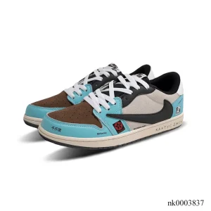 Alternative view of Travis Scott x AJ 1 Low Jackboys Shoes Sneakers - nk0003837