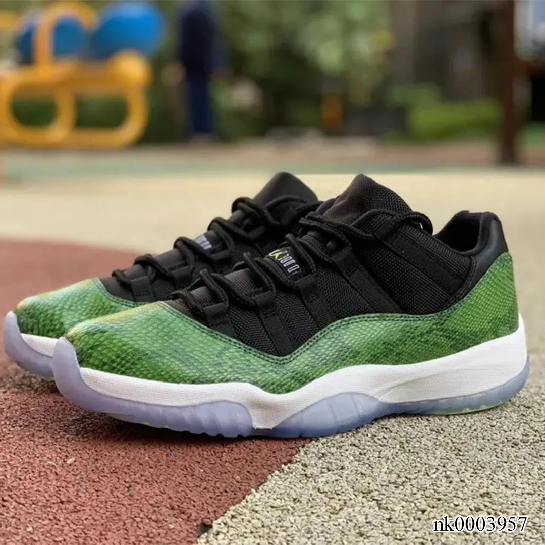 AJ 11 Low Green Snakeskin Shoes Sneakers - nk0003957 - Image 15
