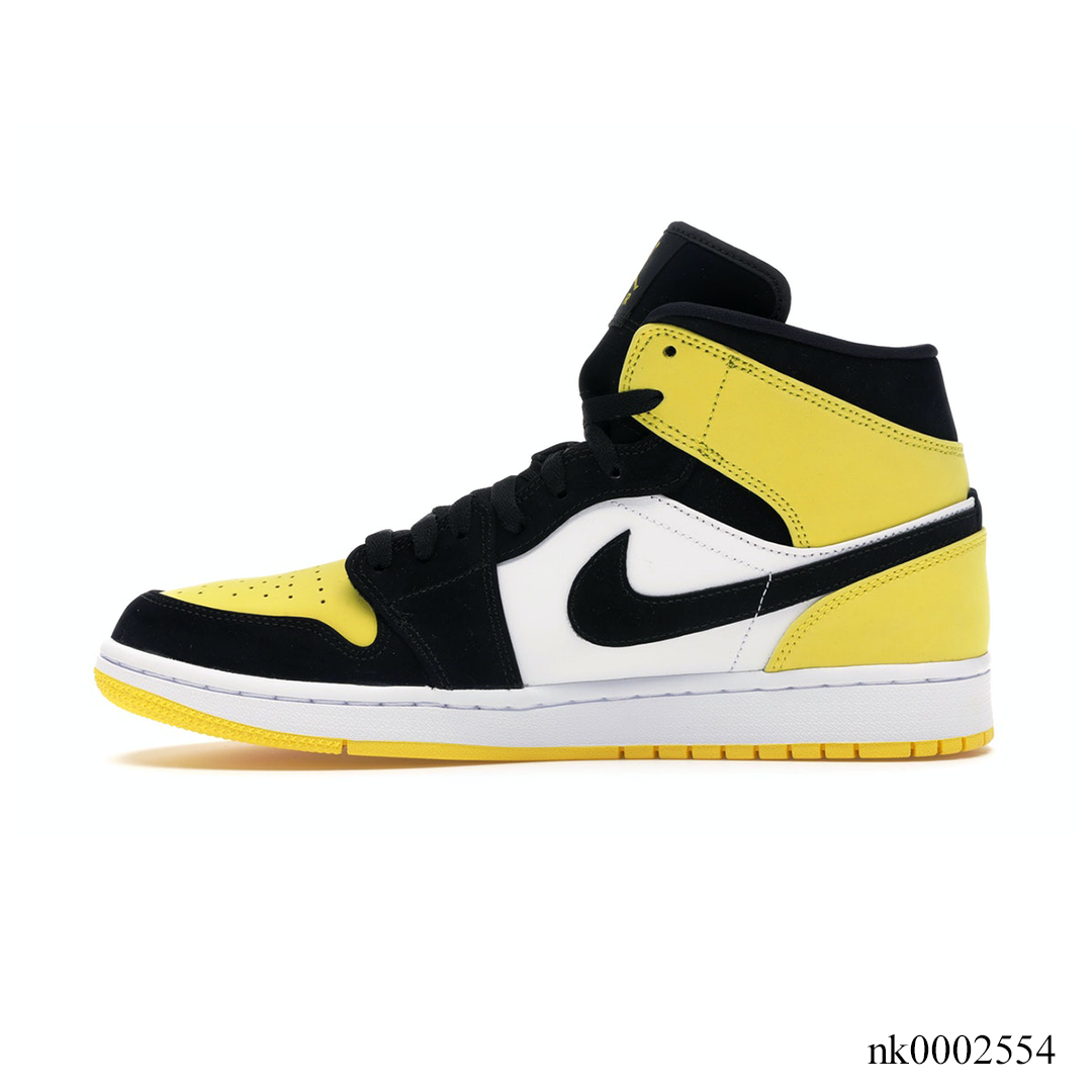 AJ 1 Mid Yellow Toe Black Shoes Sneakers - nk0002554 - Image 2