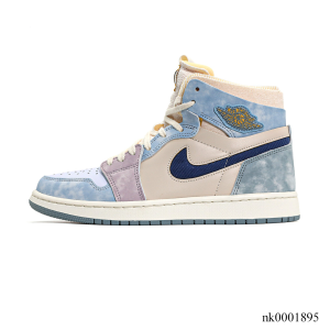 Alternative view of AJ 1 Zoom CMFT Celestine Blue Shoes Sneakers - nk0001895