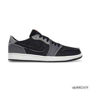 AJ 1 Low OG EX Black Smoke Grey Shoes Sneakers - nk0002419