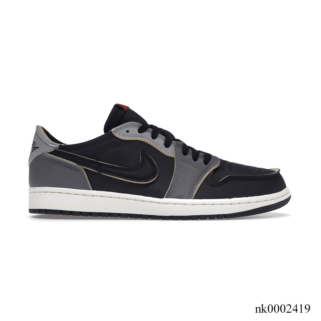 AJ 1 Low OG EX Black Smoke Grey Shoes Sneakers - nk0002419