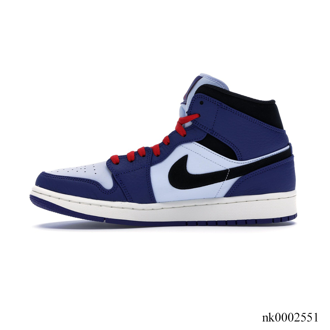 AJ 1 Mid Deep Royal Blue Black Shoes Sneakers - nk0002551 - Image 2