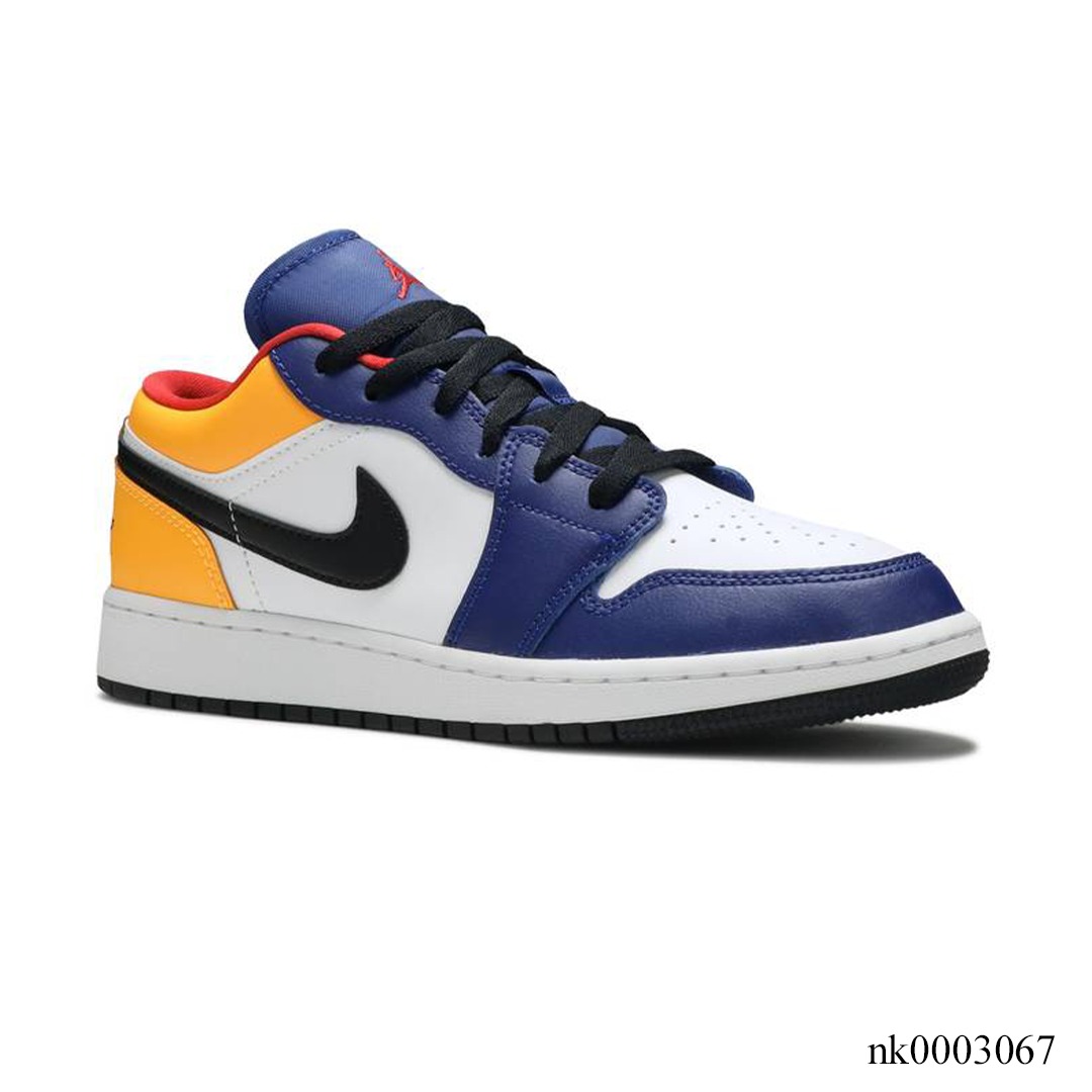 AJ 1 Low GS 'Royal Yellow' (Premium) Shoes Sneakers - nk0003067 - Image 4
