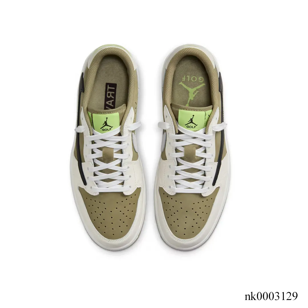 Travis Scott x AJ 1 Low Golf Neutral Olive Shoes Sneakers – nk0003129 - Image 4