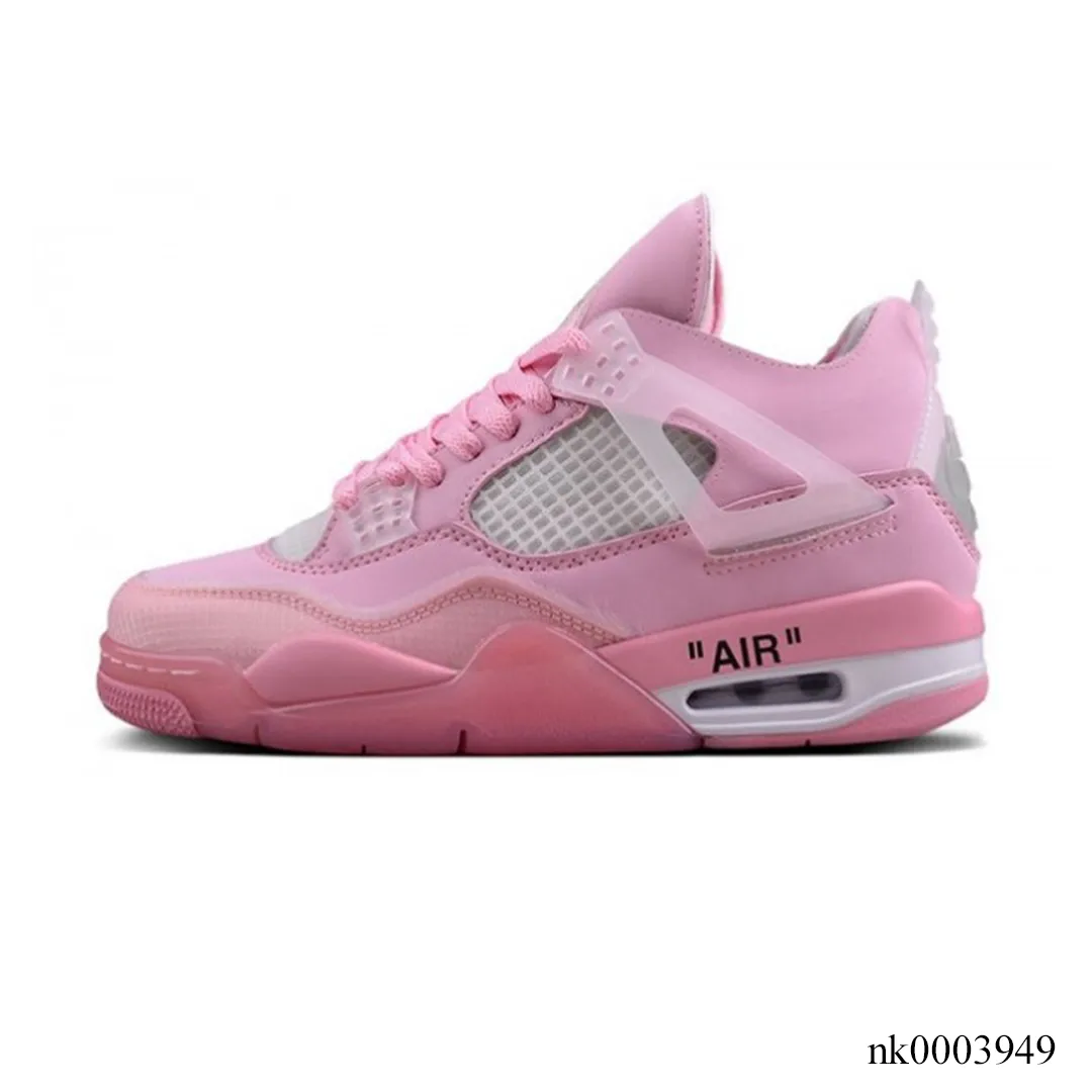 OW X AJ 4 Pink Shoes Sneakers - nk0003949 - Image 2