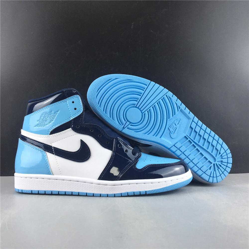 AJ 1 Retro High UNC Patent Shoes Sneakers - nk0000111 - Image 11