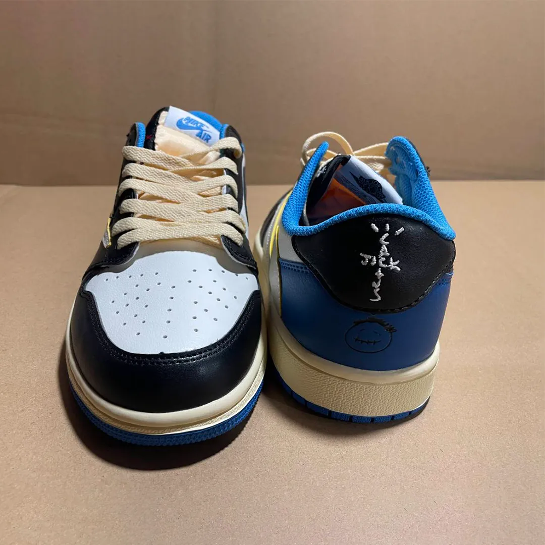 Travis Scott x AJ 1 Low x Fragment Shoes Sneakers - nk0001639 - Image 6