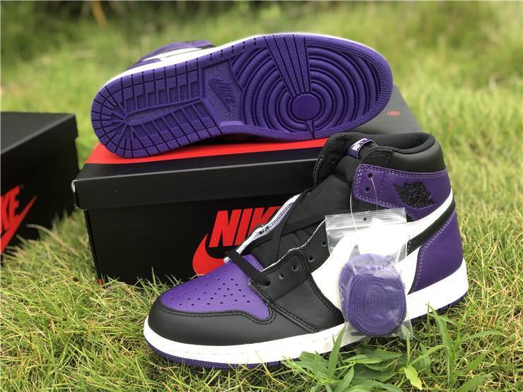 AJ 1 Retro High Court Purple Shoes Sneakers - nk0000569 - Image 6