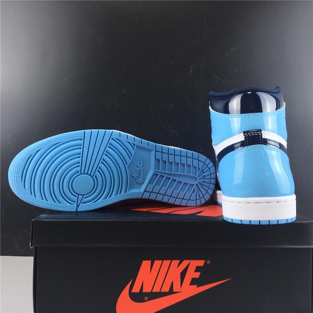 AJ 1 Retro High UNC Patent Shoes Sneakers - nk0000111 - Image 5