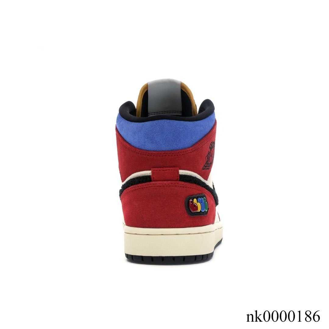 AJ 1 Mid SE Fearless Blue the Great Shoes Sneakers - nk0000186 - Image 4