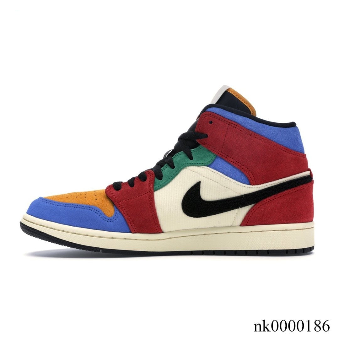 AJ 1 Mid SE Fearless Blue the Great Shoes Sneakers - nk0000186 - Image 2