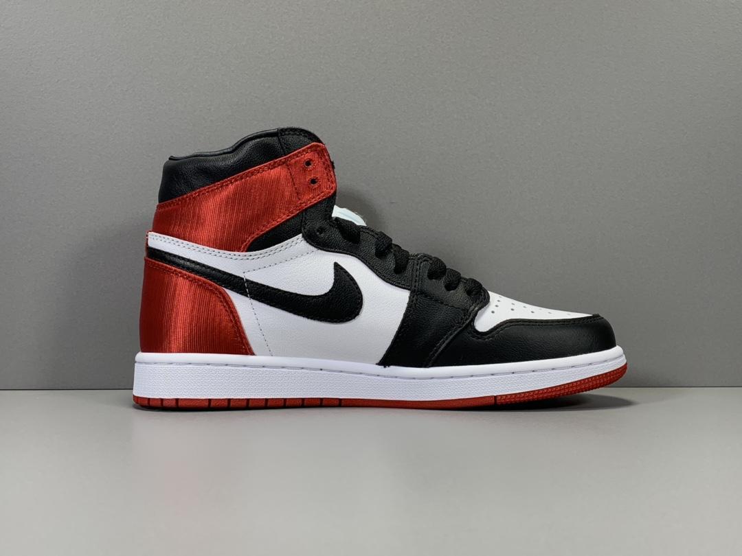 AJ 1 Retro High Satin Black Toe (W) Shoes Sneakers - nk0000079 - Image 8