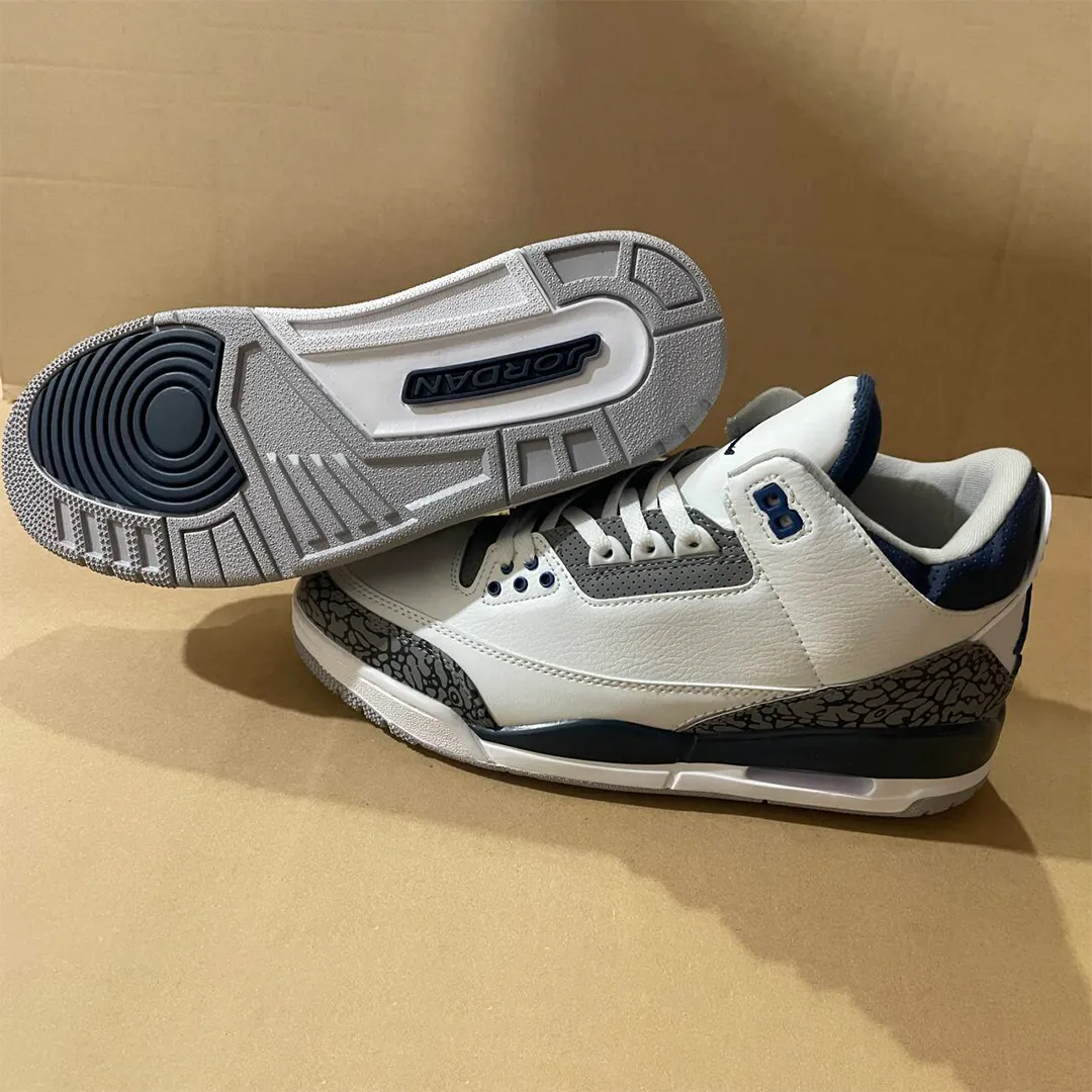 AJ 3 Midnight Navy Shoes Sneakers - nk0003532 - Image 7