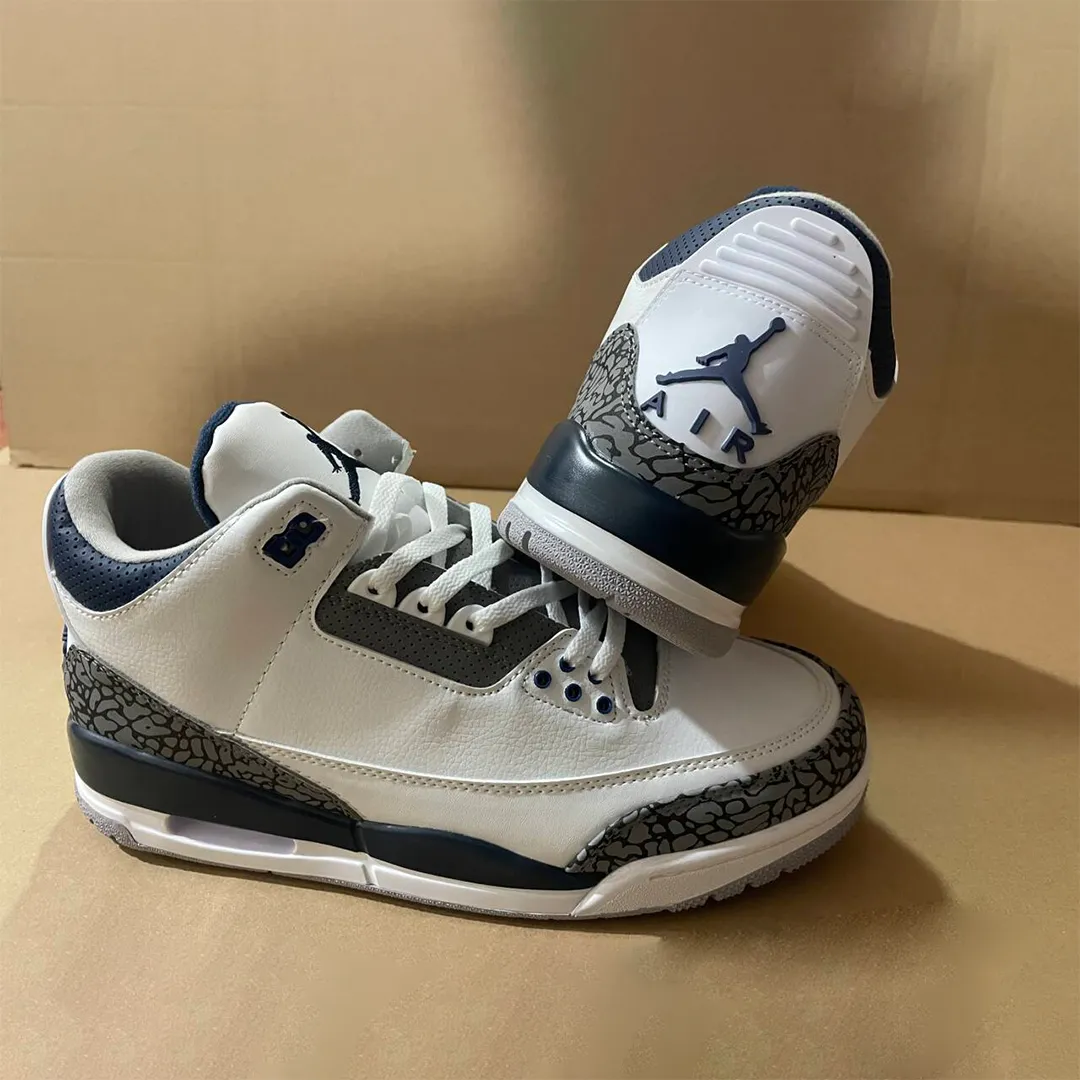 AJ 3 Midnight Navy Shoes Sneakers - nk0003532 - Image 6