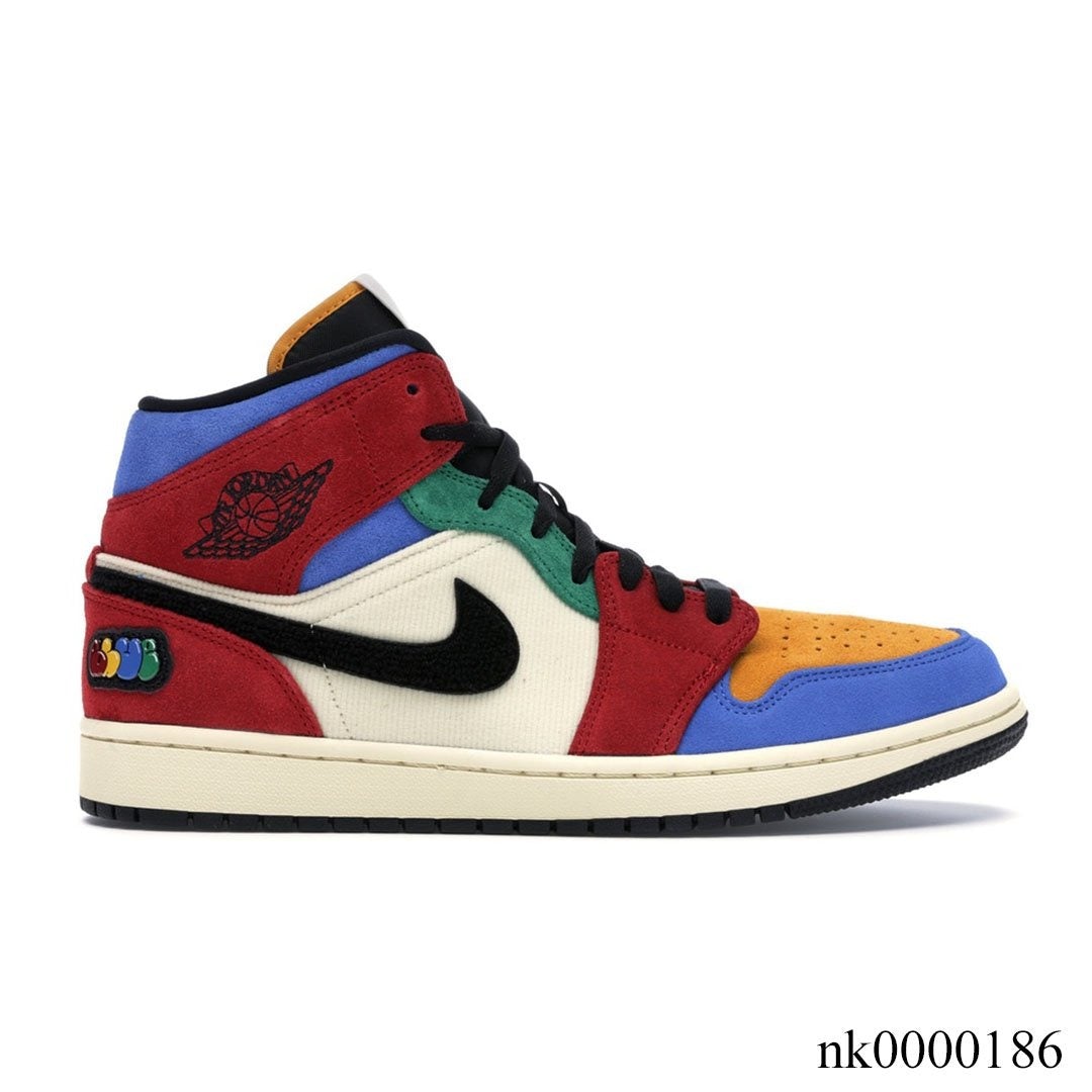 AJ 1 Mid SE Fearless Blue the Great Shoes Sneakers - nk0000186