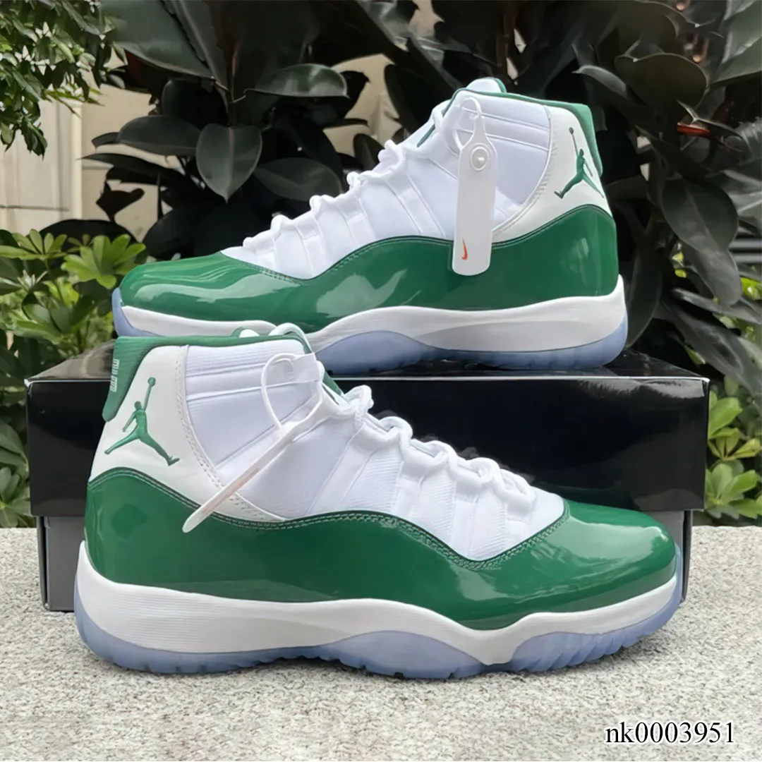 AJ 11 White Green Shoes Sneakers - nk0003951 - Image 7