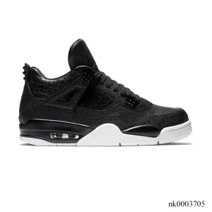 AJ 4 Retro Pony Hair Black Shoes Sneakers - nk0003705