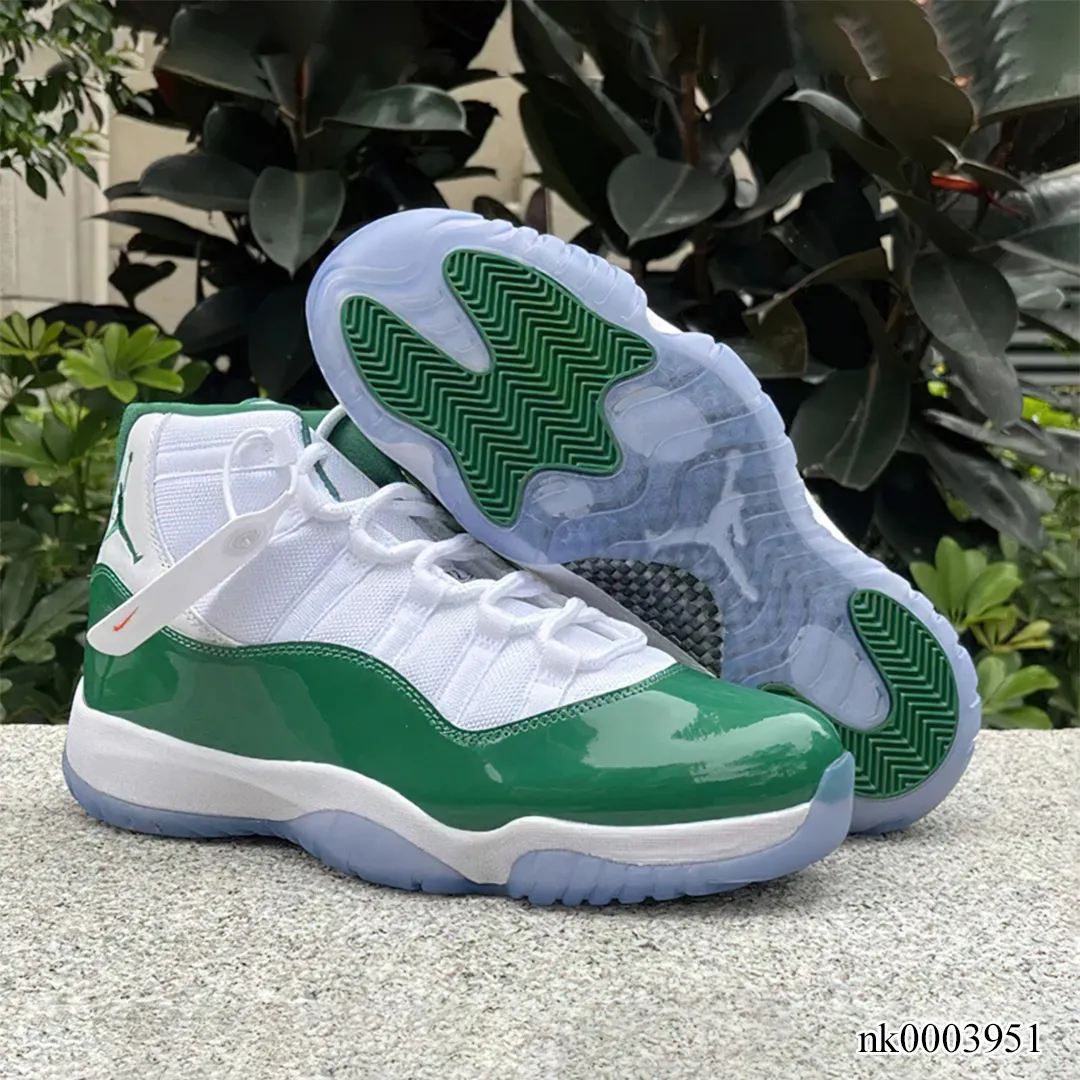 AJ 11 White Green Shoes Sneakers - nk0003951 - Image 9