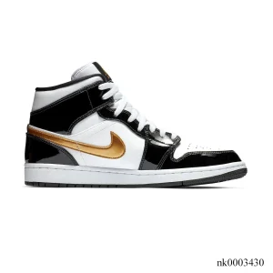 AJ 1 Mid SE Black/Gold Shoes Sneakers - nk0003430