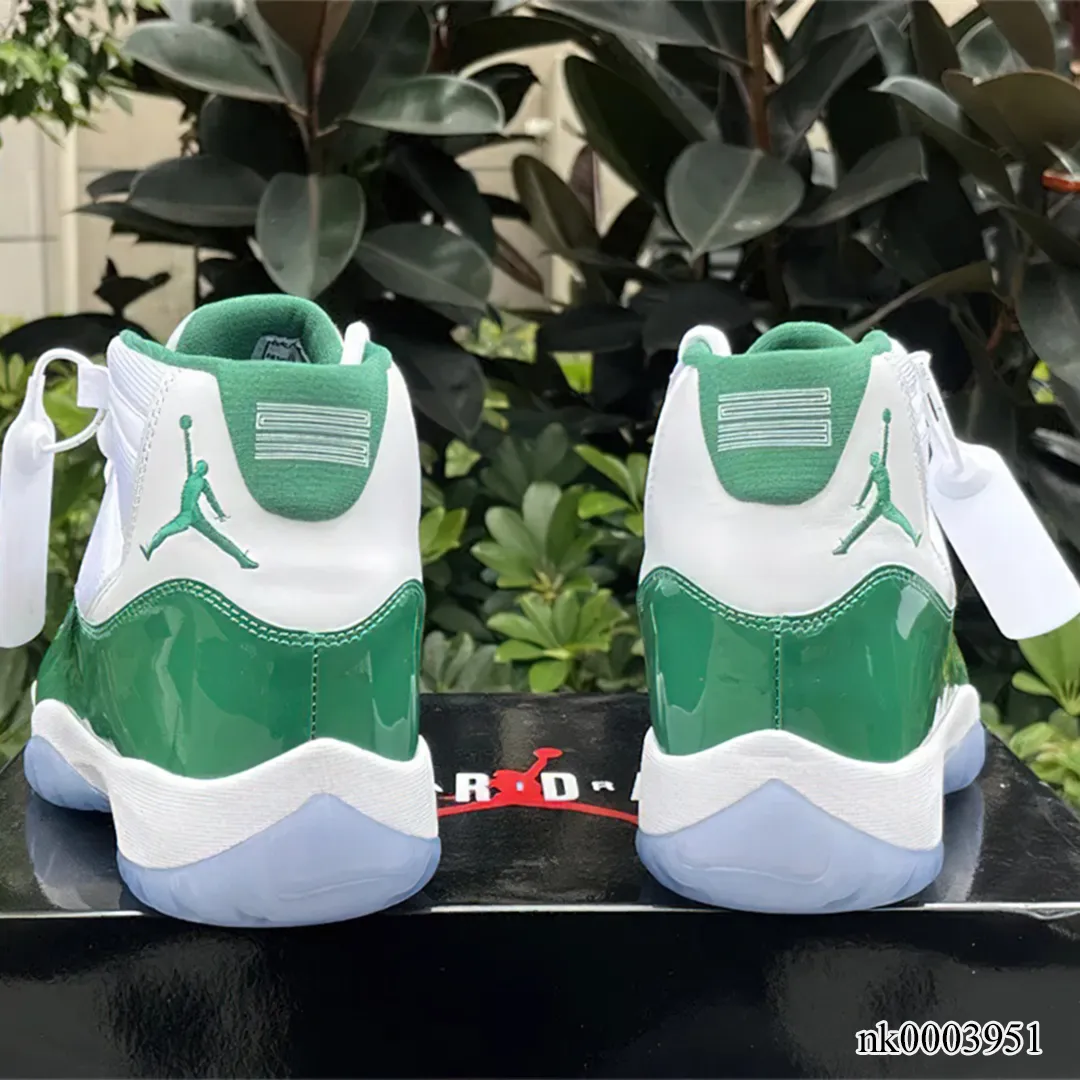 AJ 11 White Green Shoes Sneakers - nk0003951 - Image 4