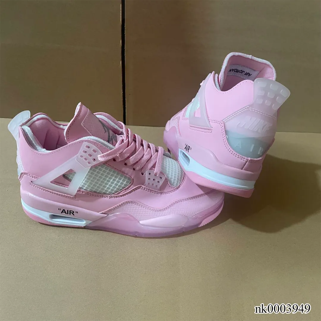 OW X AJ 4 Pink Shoes Sneakers - nk0003949 - Image 6