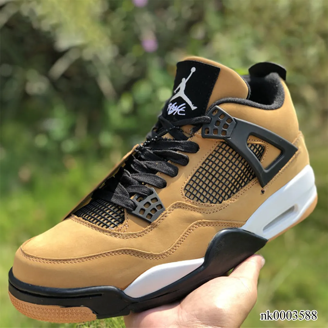 AJ 4 x Travis Scott Khaki Brown Grey Shoes Sneakers - nk0003588 - Image 3