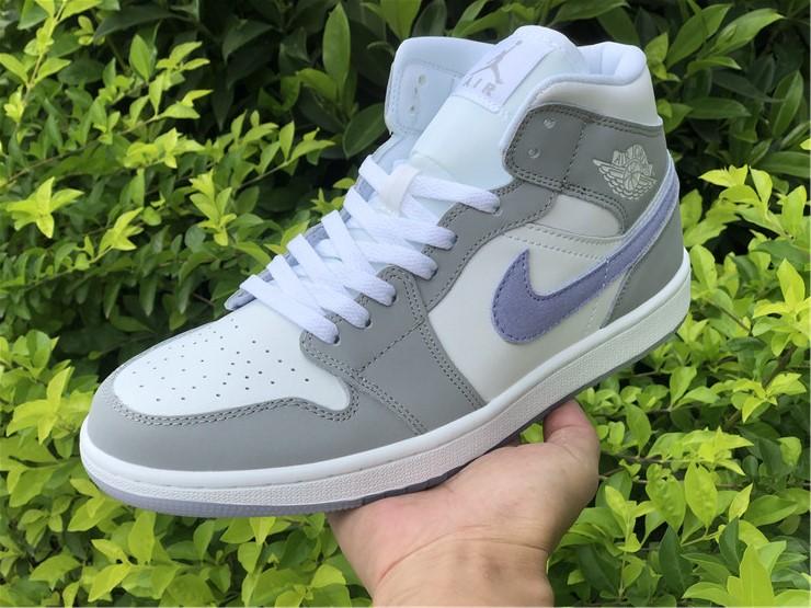 AJ 1 Mid Wolf Grey Aluminum Shoes Sneakers - nk0001758 - Image 4
