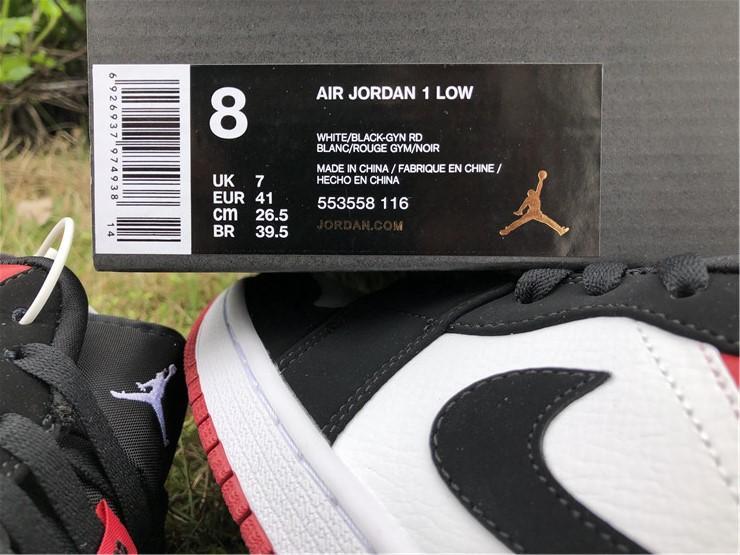 AJ 1 Low Black Toe Shoes Sneakers - nk0000732 - Image 15