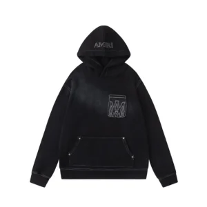 AM Logo Graphic Print Hoodie - AM0004