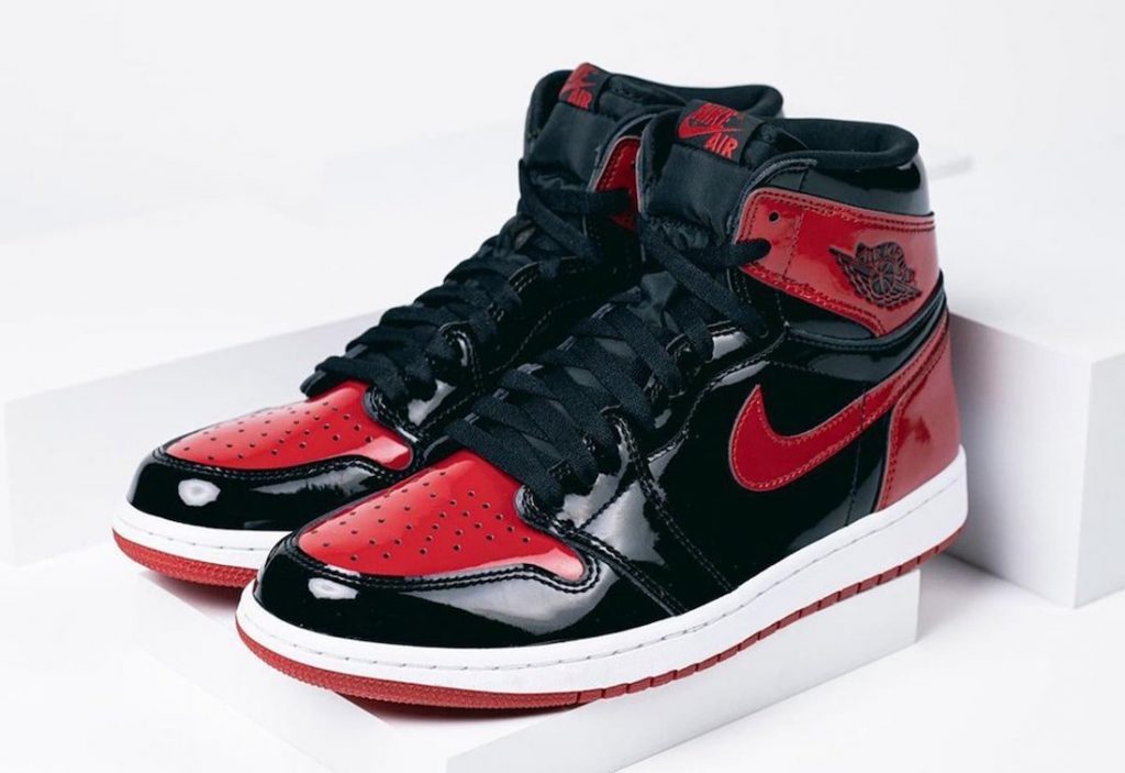 AJ 1 Retro High OG Bred Patent Shoes Sneakers - nk0001651 - Image 3